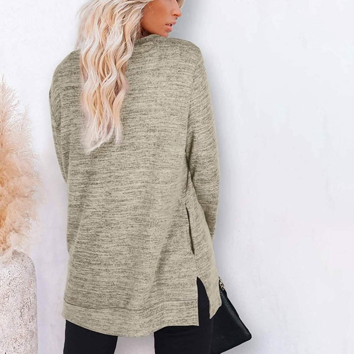 Women's Casual Sweatshirts Long Sleeve Oversized Shirt Women's Tops - Tophatter Daily Deals