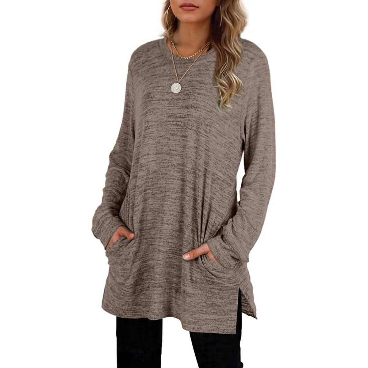 Women's Casual Sweatshirts Long Sleeve Oversized Shirt Women's Tops - Tophatter Daily Deals