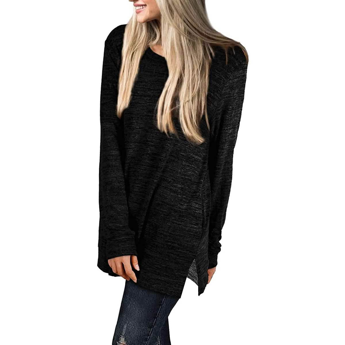 Women's Casual Sweatshirts Long Sleeve Oversized Shirt Women's Tops - Tophatter Daily Deals
