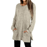 Women's Casual Sweatshirts Long Sleeve Oversized Shirt Women's Tops - Tophatter Daily Deals