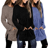Women's Casual Sweatshirts Long Sleeve Oversized Shirt Women's Tops - Tophatter Daily Deals