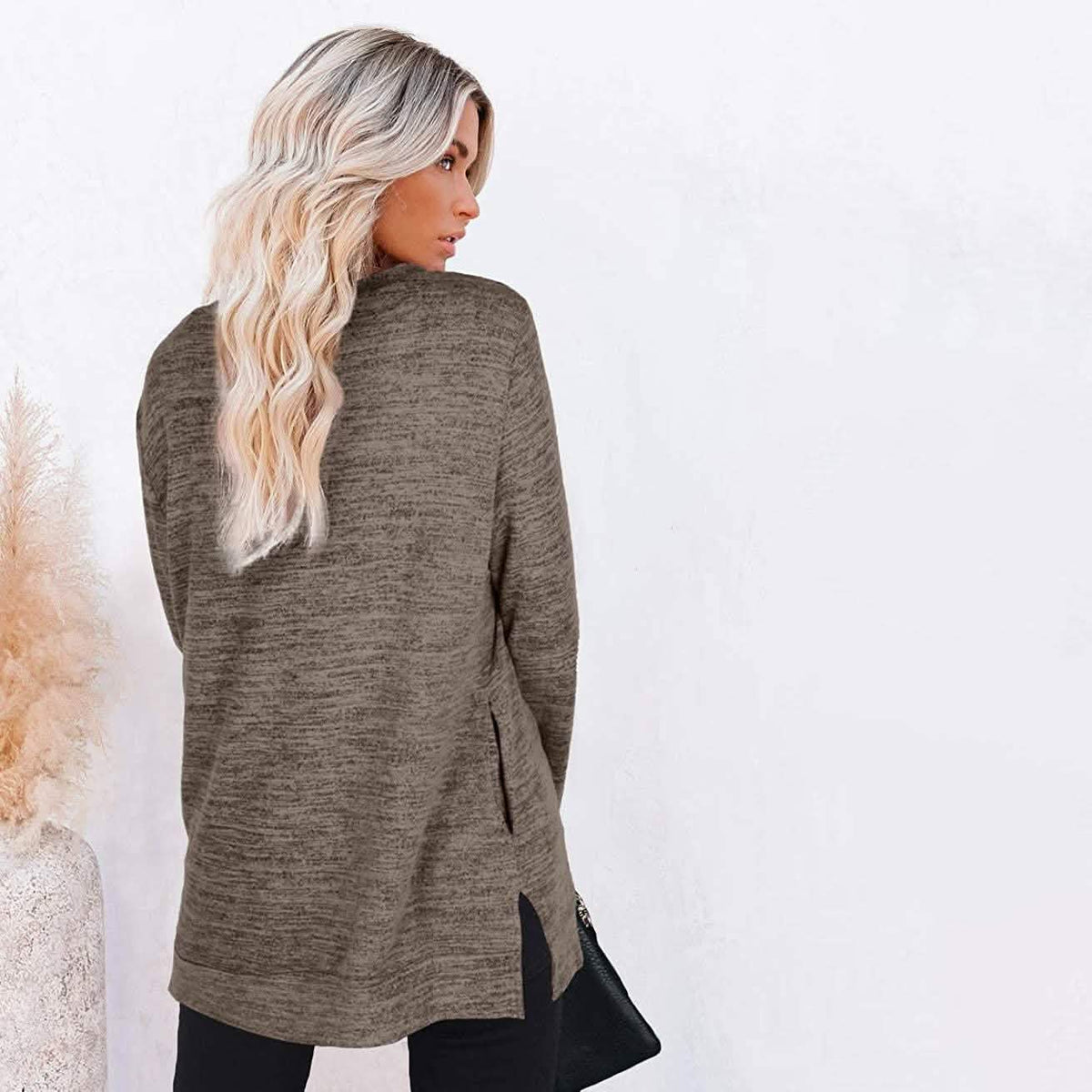 Women's Casual Sweatshirts Long Sleeve Oversized Shirt Women's Tops - Tophatter Daily Deals