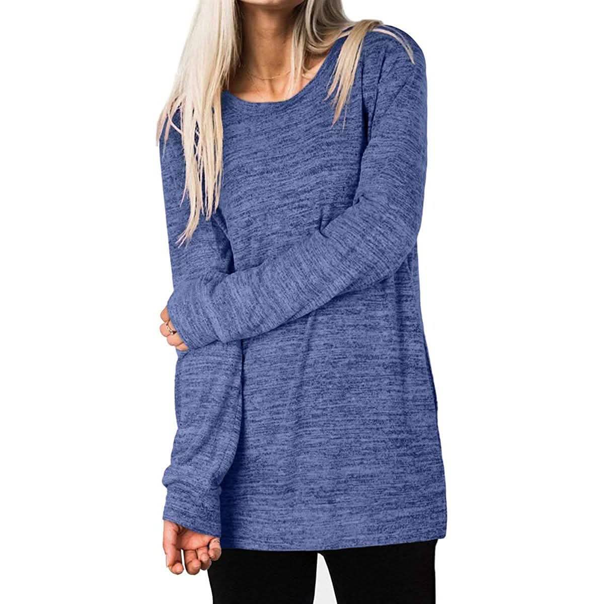 Women's Casual Sweatshirts Long Sleeve Oversized Shirt Women's Tops - Tophatter Daily Deals