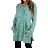 Women's Casual Sweatshirts Long Sleeve Oversized Shirt Green Women's Tops - Tophatter Daily Deals