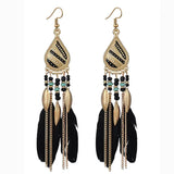 Women's Chic and Modern Street Color Block Earring Black Earrings - Tophatter Daily Deals
