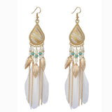 Women's Chic and Modern Street Color Block Earring White Earrings - Tophatter Daily Deals