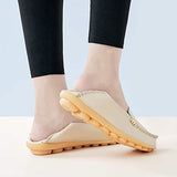 Women's Comfortable Leather Loafers Women's Shoes - Tophatter Daily Deals