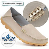 Women's Comfortable Leather Loafers Women's Shoes - Tophatter Daily Deals