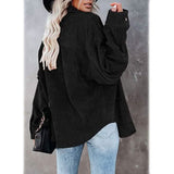 Women's Corduroy Shirts Casual Long Sleeve Top Women's Tops - Tophatter Daily Deals
