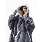 Women's Couple's Pajamas Nightgown Blanket Nighty Dark Gray Women's Loungewear - Tophatter Daily Deals