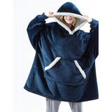 Women's Couple's Pajamas Nightgown Blanket Nighty Navy Women's Loungewear - Tophatter Daily Deals