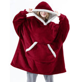 Women's Couple's Pajamas Nightgown Blanket Nighty Wine Red Women's Loungewear - Tophatter Daily Deals
