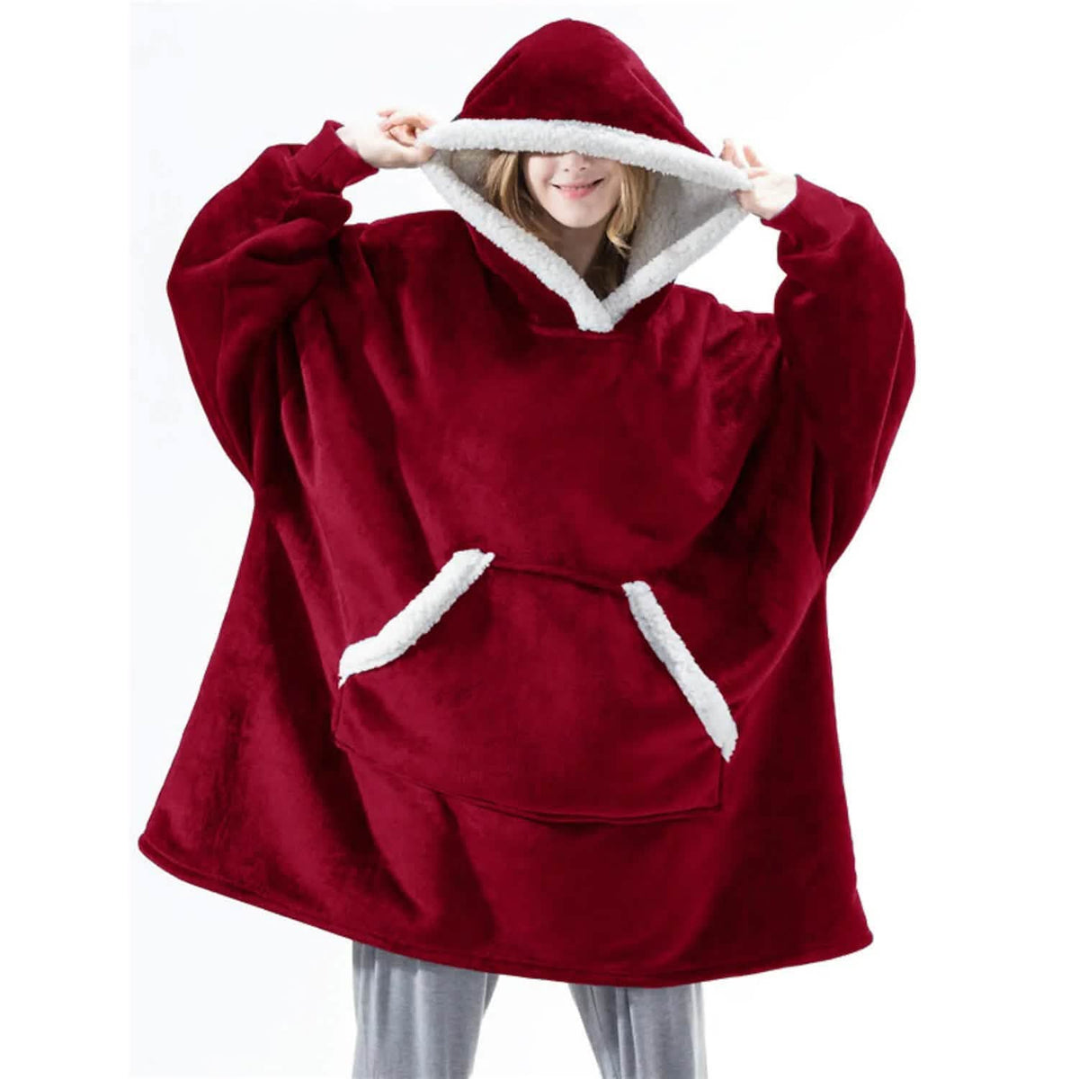 Women's Couple's Pajamas Nightgown Blanket Nighty Wine Red Women's Loungewear - Tophatter Daily Deals