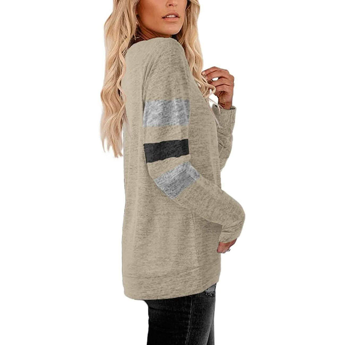 Women's Crewneck Sweatshirts Long Sleeve Sweaters Tunic Tops Women's Tops - Tophatter Daily Deals