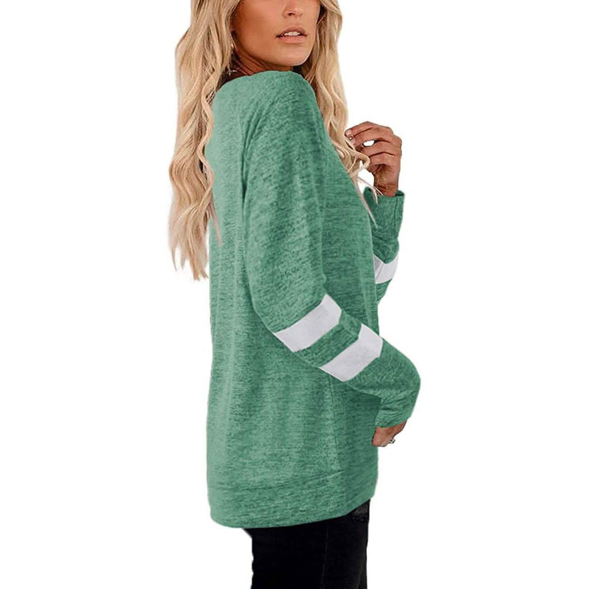 Women's Crewneck Sweatshirts Long Sleeve Sweaters Tunic Tops Women's Tops - Tophatter Daily Deals