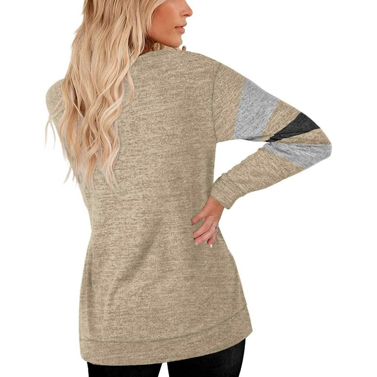 Women's Crewneck Sweatshirts Long Sleeve Sweaters Tunic Tops Women's Tops - Tophatter Daily Deals