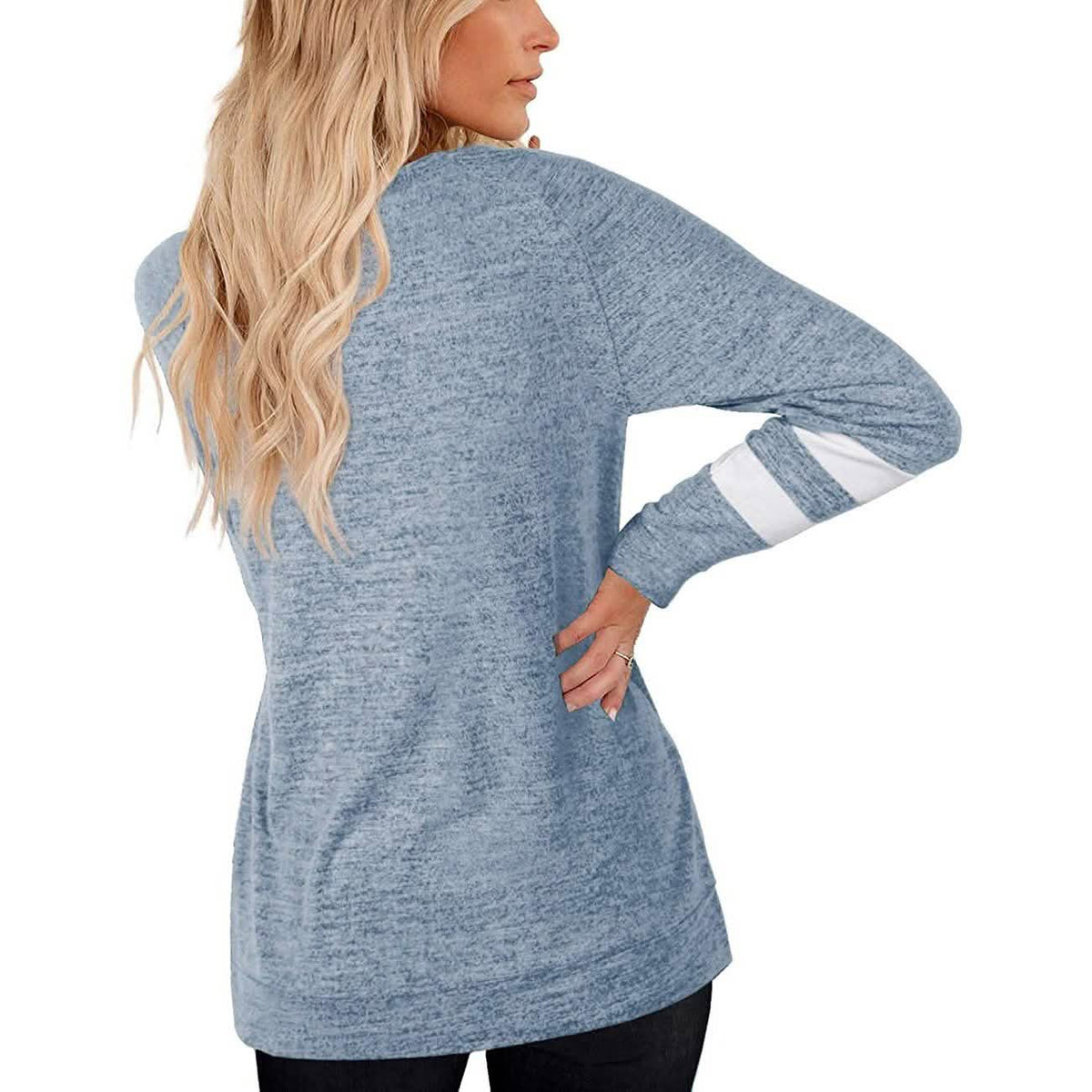 Women's Crewneck Sweatshirts Long Sleeve Sweaters Tunic Tops Women's Tops - Tophatter Daily Deals