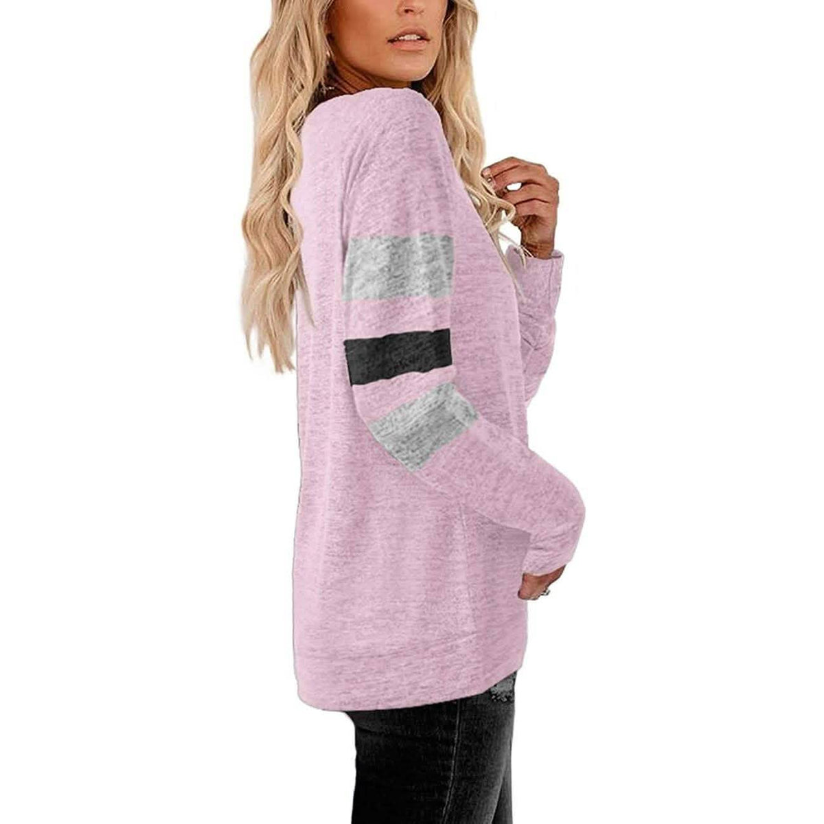 Women's Crewneck Sweatshirts Long Sleeve Sweaters Tunic Tops Women's Tops - Tophatter Daily Deals