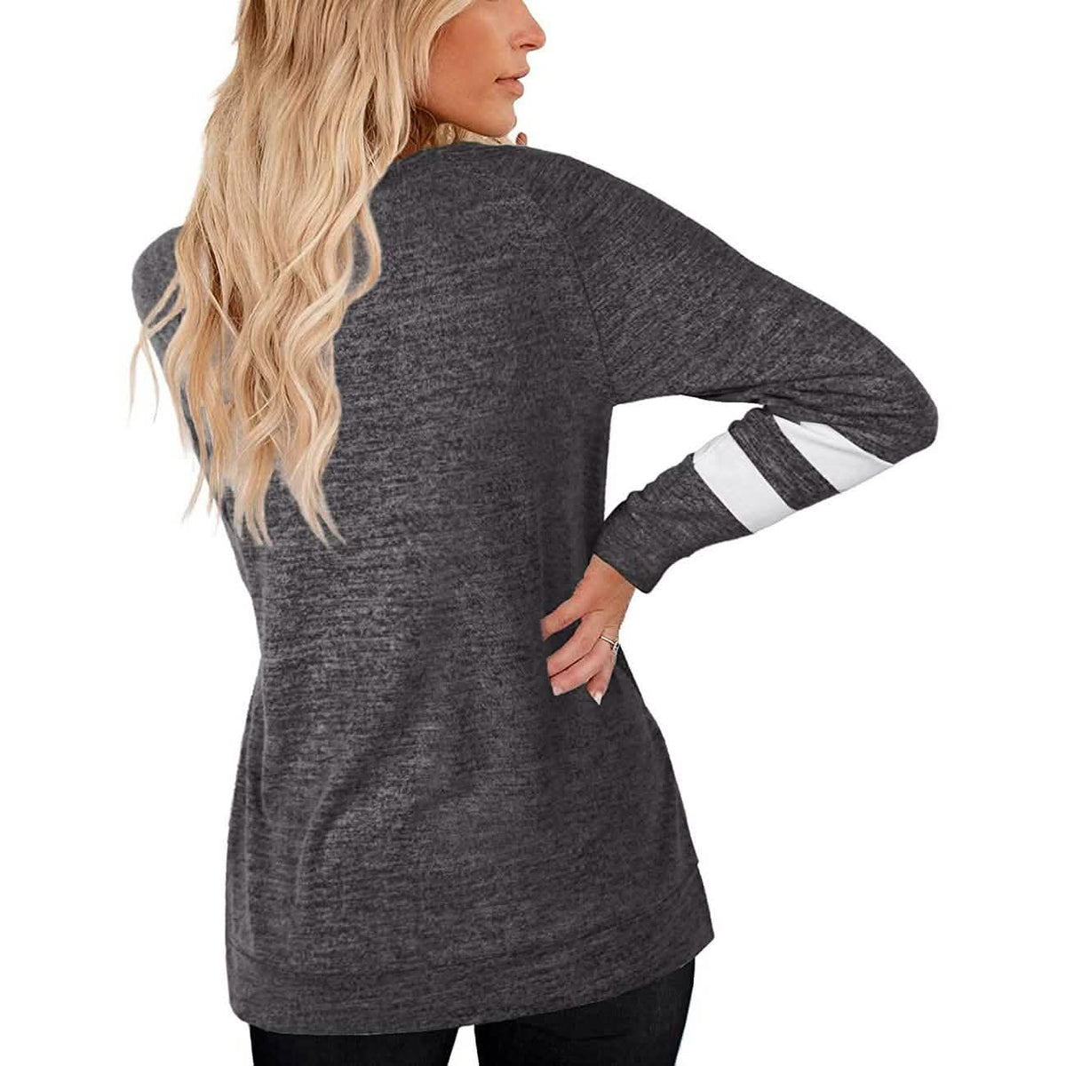 Women's Crewneck Sweatshirts Long Sleeve Sweaters Tunic Tops Women's Tops - Tophatter Daily Deals