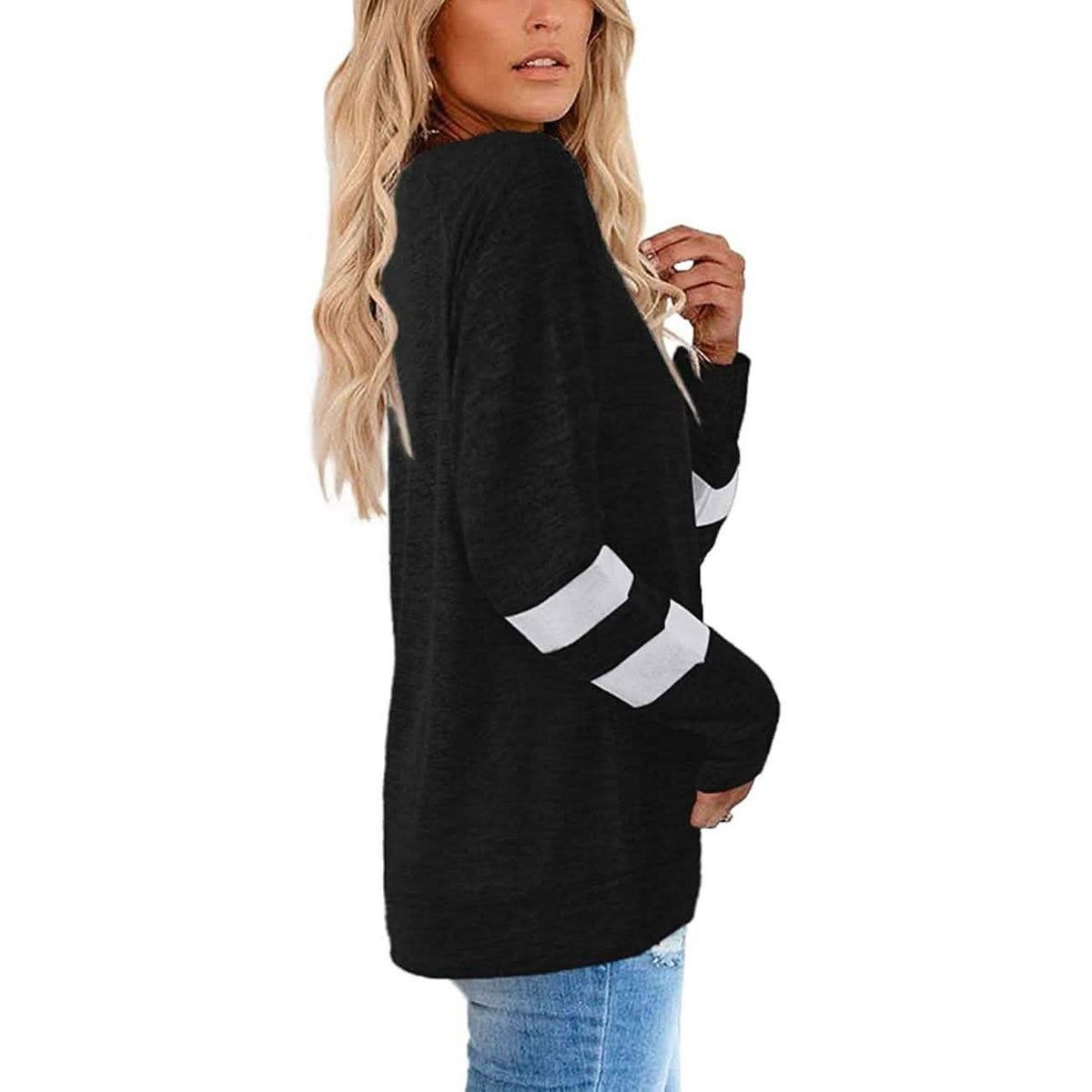 Women's Crewneck Sweatshirts Long Sleeve Sweaters Tunic Tops Women's Tops - Tophatter Daily Deals