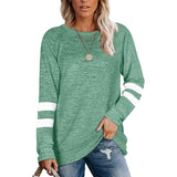 Women's Crewneck Sweatshirts Long Sleeve Sweaters Tunic Tops Green Women's Tops - Tophatter Daily Deals