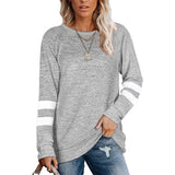 Women's Crewneck Sweatshirts Long Sleeve Sweaters Tunic Tops Heather Gray Women's Tops - Tophatter Daily Deals