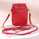 Women's Crossbody Leather Solid Color Plain Bag Wallet Handbags & Wallets - Tophatter Daily Deals
