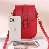 Women's Crossbody Leather Solid Color Plain Bag Wallet Handbags & Wallets - Tophatter Daily Deals