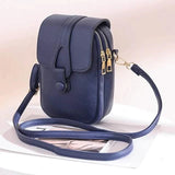 Women's Crossbody Leather Solid Color Plain Bag Wallet Royal Blue Handbags & Wallets - Tophatter Daily Deals
