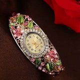 Women's Crystal Bracelet Wrist Watch Pink Watches - Tophatter Daily Deals