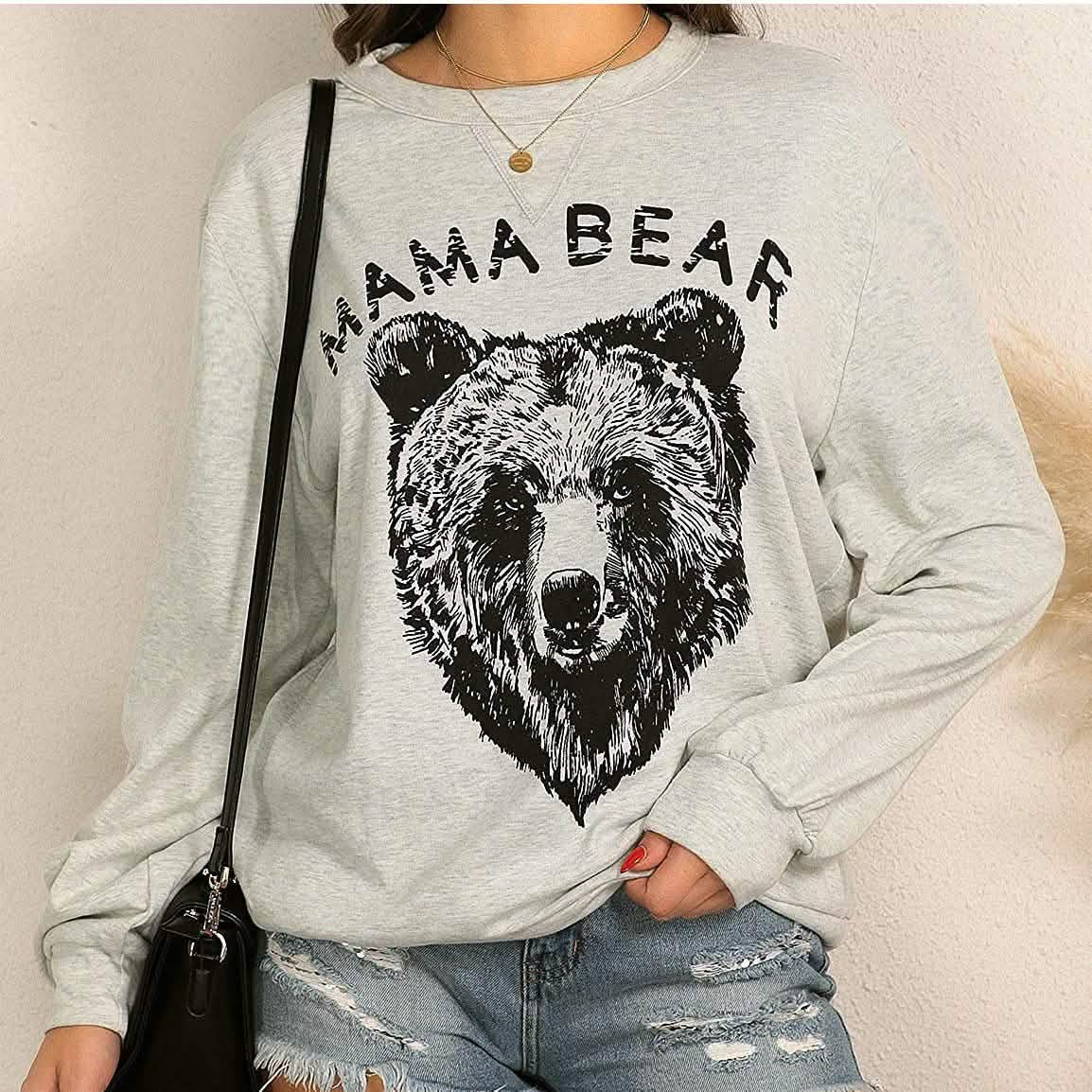 Women's Cute Long Sleeve Top Loose Crewneck Pullover Sweatshirt Women's Tops - Tophatter Daily Deals