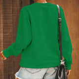 Women's Cute Long Sleeve Top Loose Crewneck Pullover Sweatshirt Women's Tops - Tophatter Daily Deals