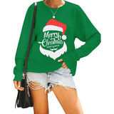 Women's Cute Long Sleeve Top Loose Crewneck Pullover Sweatshirt Green Women's Tops - Tophatter Daily Deals