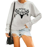 Women's Cute Long Sleeve Top Loose Crewneck Pullover Sweatshirt Multicolor Women's Tops - Tophatter Daily Deals