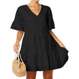 Women’s Cute Shift Dress with Pockets Black Women's Dresses - Tophatter Daily Deals