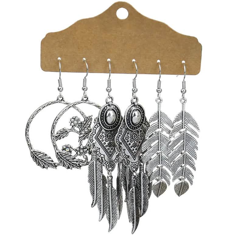 Women's Earrings Chic & Modern Party Flower Earring Silver Earrings - Tophatter Daily Deals