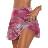 Women's Fashion Camouflage Print Athletic Skirt Pink Women's Bottoms - Tophatter Daily Deals