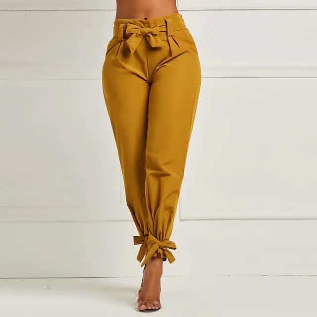 Women's Fashion Drawstring Ankle Trousers Women's Bottoms - Tophatter Daily Deals