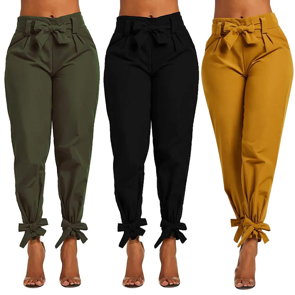 Women's Fashion Drawstring Ankle Trousers Women's Bottoms - Tophatter Daily Deals
