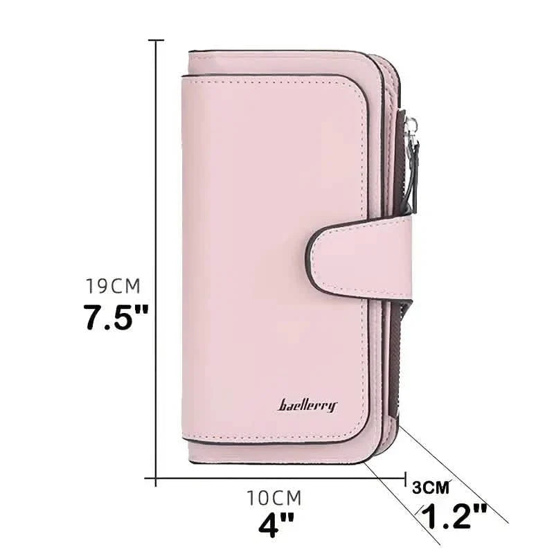 Women's Fashion Faux Leather Wallet with Card Slots & ID Window Handbags & Wallets - Tophatter Daily Deals