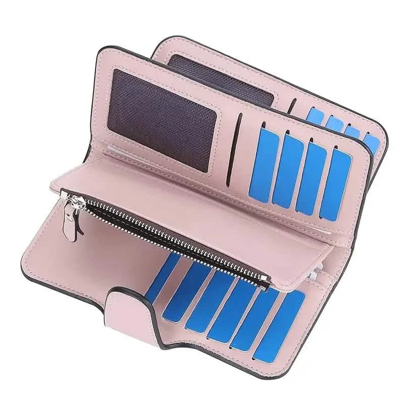 Women's Fashion Faux Leather Wallet with Card Slots & ID Window Handbags & Wallets - Tophatter Daily Deals