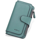 Women's Fashion Faux Leather Wallet with Card Slots & ID Window Green Handbags & Wallets - Tophatter Daily Deals