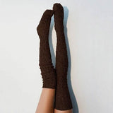 Women's Fashion Solid Color Socks Coffee Women's Socks & Hosiery - Tophatter Daily Deals