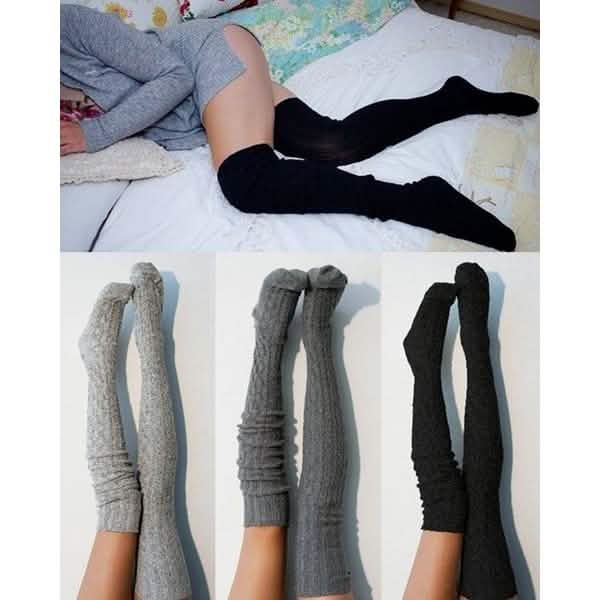 Women's Fashion Solid Color Socks Women's Socks & Hosiery - Tophatter Daily Deals
