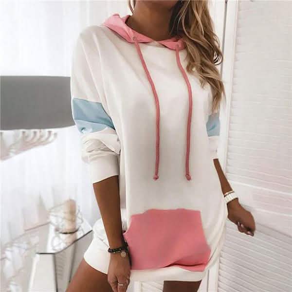 Women's Fashion Warm Loose Pullover Dress White Women's Dresses - Tophatter Daily Deals