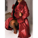 Women's Faux Leather Jacket Red Women's Outerwear - Tophatter Daily Deals