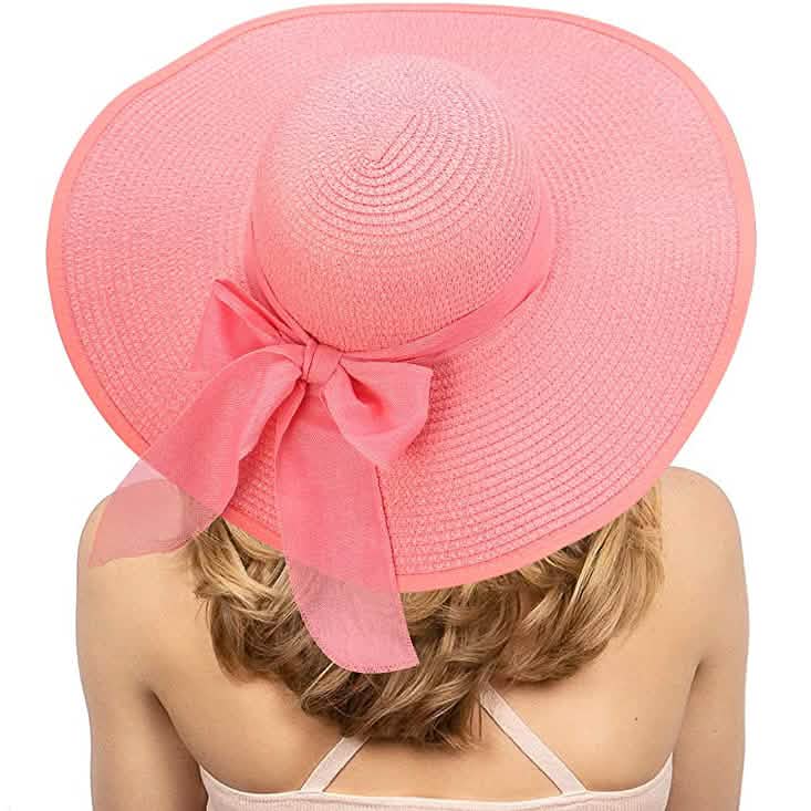 Women's Floppy Wide Brim Beach Hat Hats - Tophatter Daily Deals