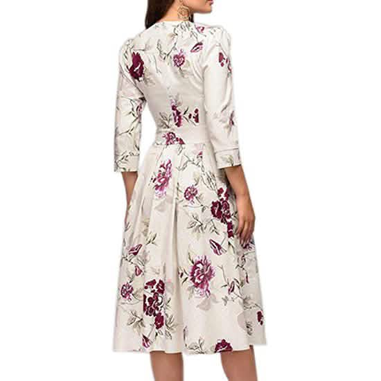 Women's Floral Vintage Dress Women's Dresses - Tophatter Daily Deals