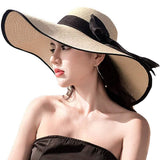 Women's Foldable Floppy Hat Beige Hats - Tophatter Daily Deals