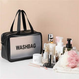 Women's Frosted Waterproof Cosmetic Bag Black L Beauty & Personal Care - Tophatter Daily Deals